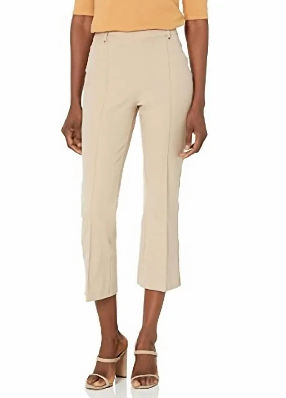 women's bell-bottom pantsCropped Amanda Bootcut Pant In Sharp Khaki