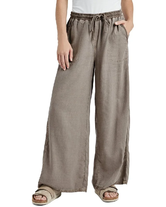 women's summer pantsSplendid Paula Linen-Blend Wide Leg Pant