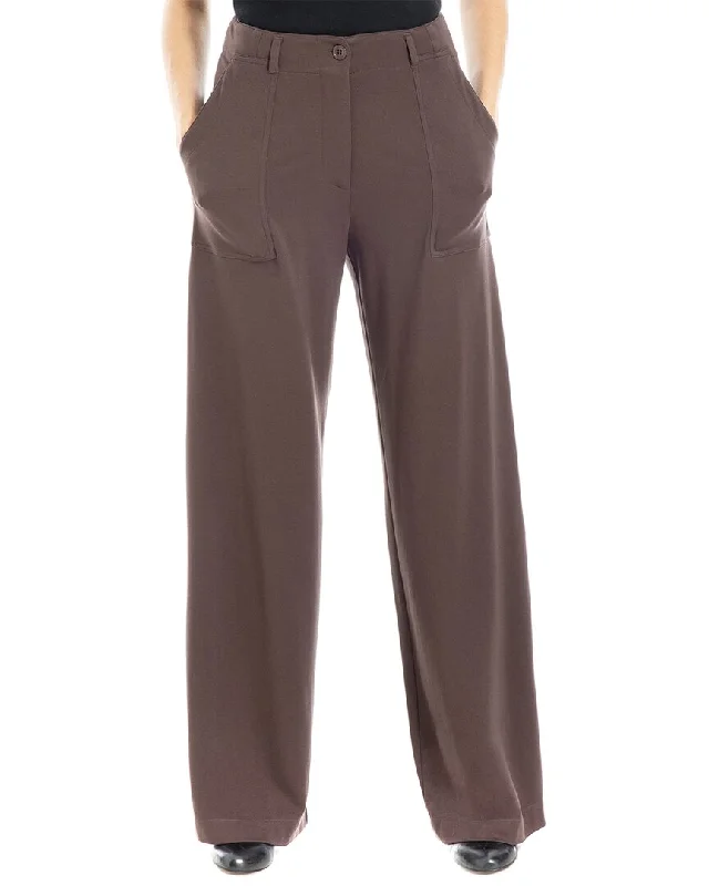 women's corduroy pantsMax Studio Ponte Wide Leg Pant