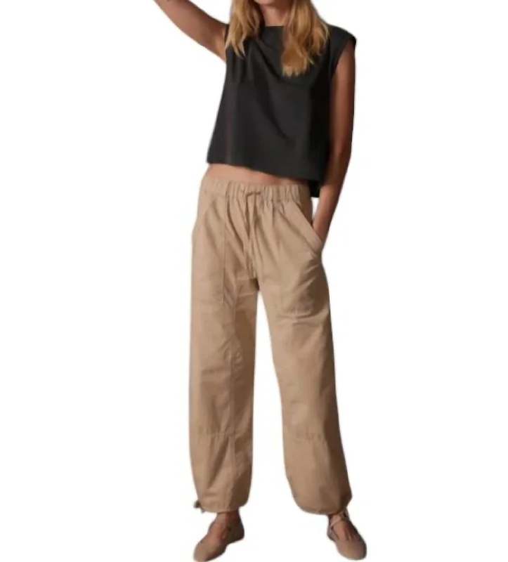 women's embroidered pantsEasy Cargo Pants In Stone