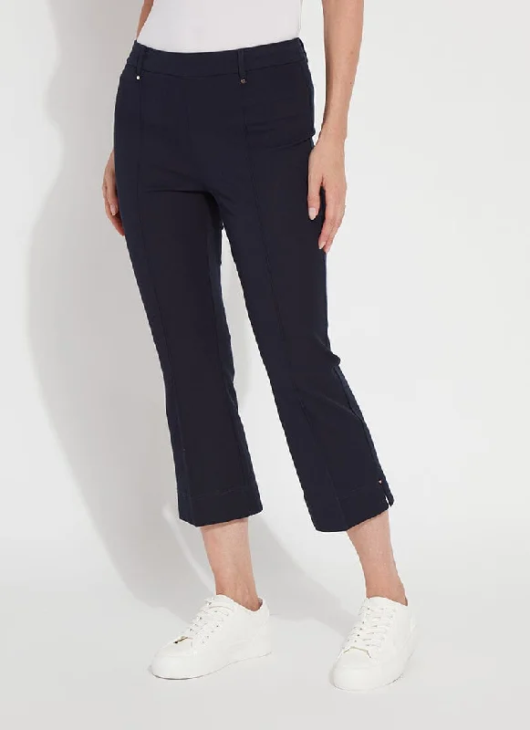 women's trendy pantsCropped Amanda Bootcut- Navy (25" Inseam)