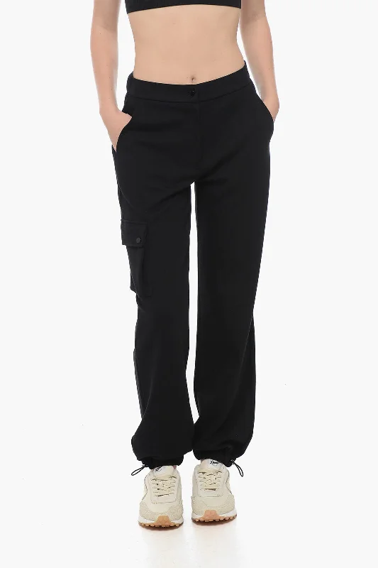 women's active pantsArmani EMPORIO Cargo Sweatpants with Drawstringed Ankles