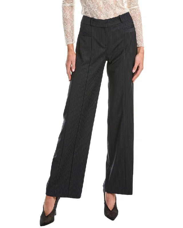 women's polyester pantsba&sh Pinstripe Wool-Blend Pant