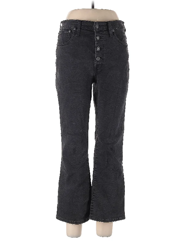 women's denim jeans with adjustable waistbandsMid-Rise Bootleg Jeans in Dark Wash