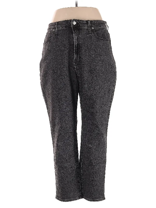 women's denim jeans with elastaneHigh-Rise Straight-leg Jeans in Dark Wash