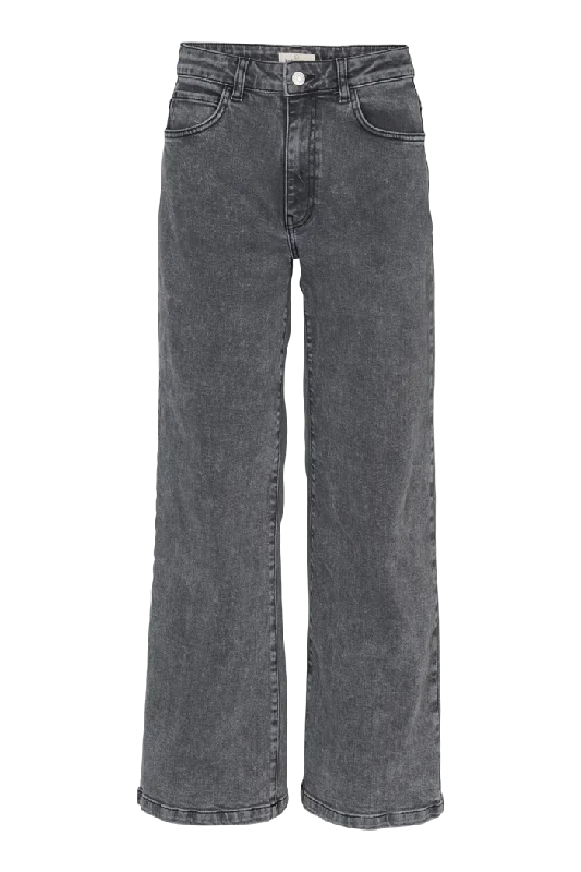 women's elastic waist denim jeansEnya Jeans - Grey