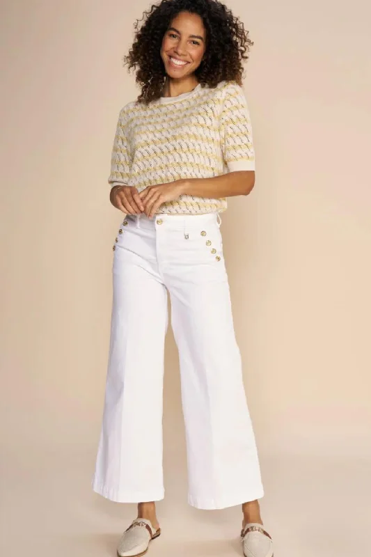 women's denim jeans with pocketsMos Mosh White Ankle Reem Bianco Jeans