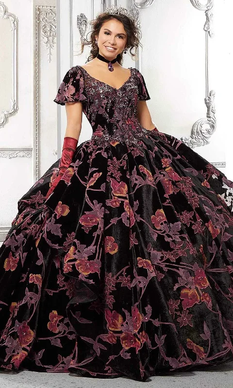 Formal Dress for Humanitarian AwardsVizcaya by Mori Lee - 89325 Vintage Velvet Floral Ballgown