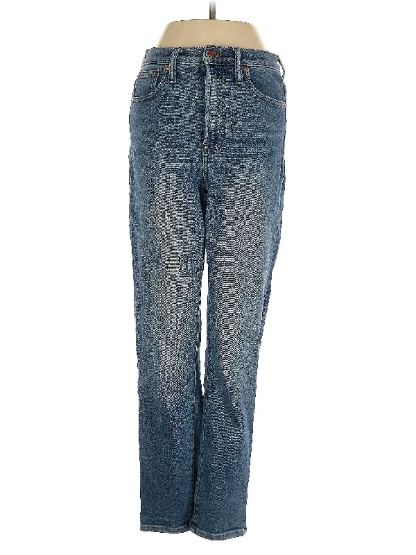 women's denim jeans for winterHigh-Rise Bootleg Jeans in Medium Wash