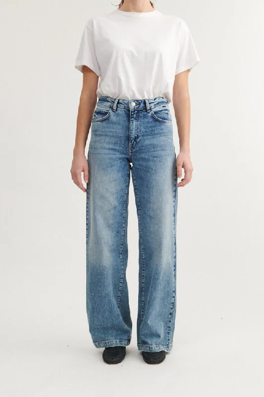 women's denim jeans for special occasionsEnya Jeans - Stone washed denim