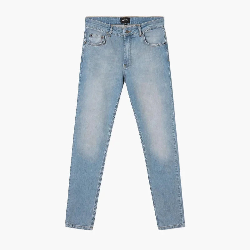 women's denim jeans for workoutsTapered Denim Tint Wash