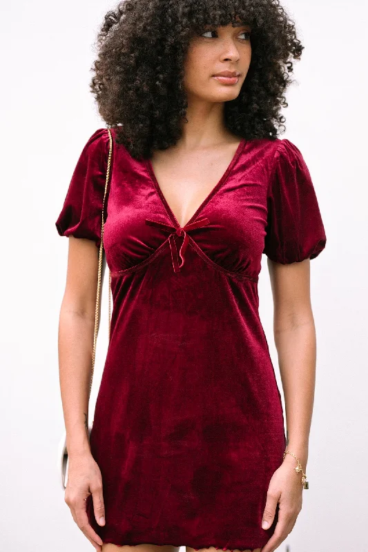 discount plus-size Mimi dresses for curvesScarlett Velvet Mini Dress