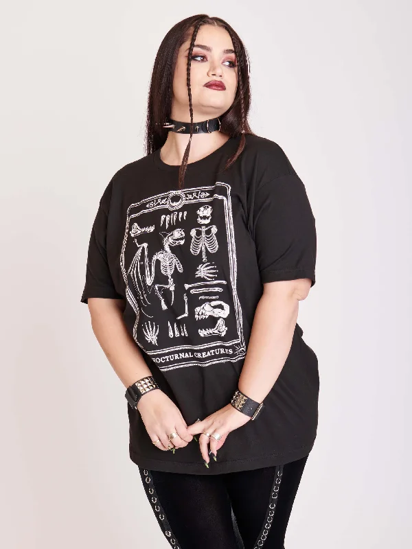 spaghetti strap women's topsNocturnal Creatures T-shirt