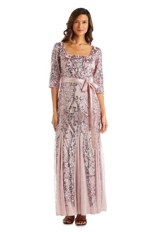 embroidered wedding dressesR&M Richards 7085 Mother Of The Bride Long Dress