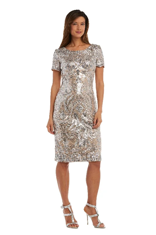 budget-friendly wedding dressesR&M Richards 5051 Mother Of The Bride Short Dress