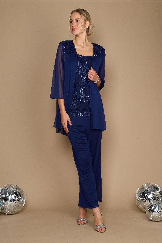 Formal Dress for Hotel GalasR&M Richards 42734W Three Piece Formal Pansuit