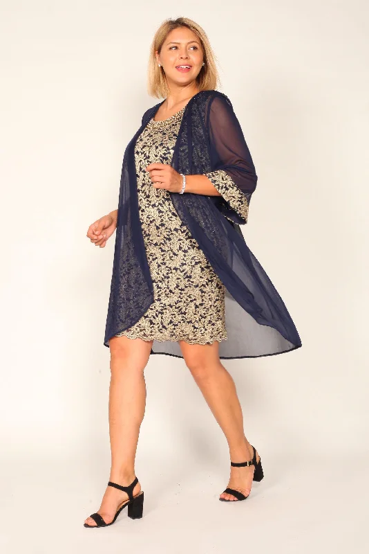 modern wedding dressesR&M Richards 7312W Short Mother Of The Bride Plus Size Dress Sale