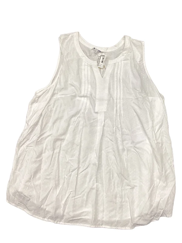 women's tops with sleeveless designsTop Sleeveless By Croft And Barrow  Size: Xxl