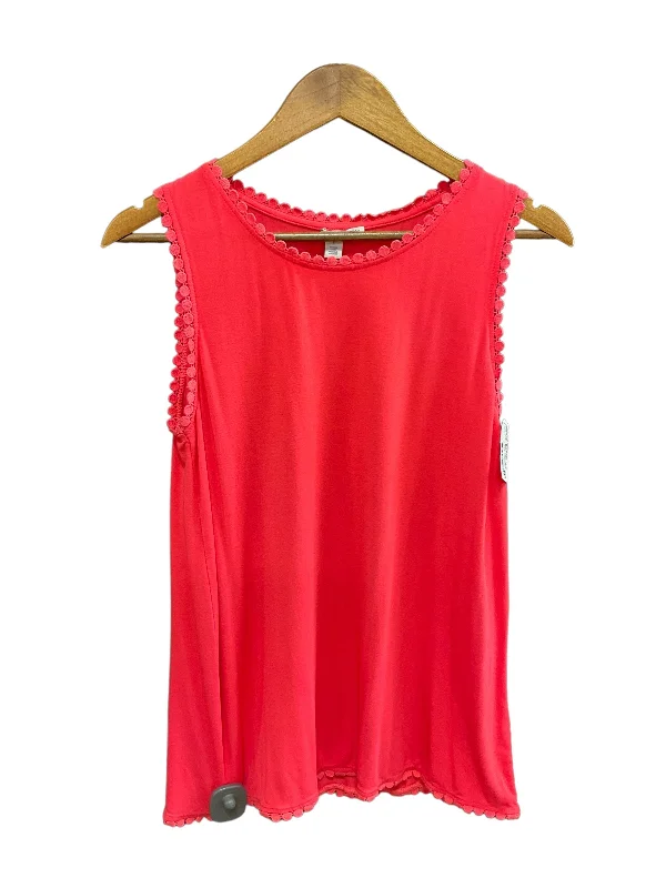 women's tops with sheer overlaysTop Sleeveless By Halogen  Size: S