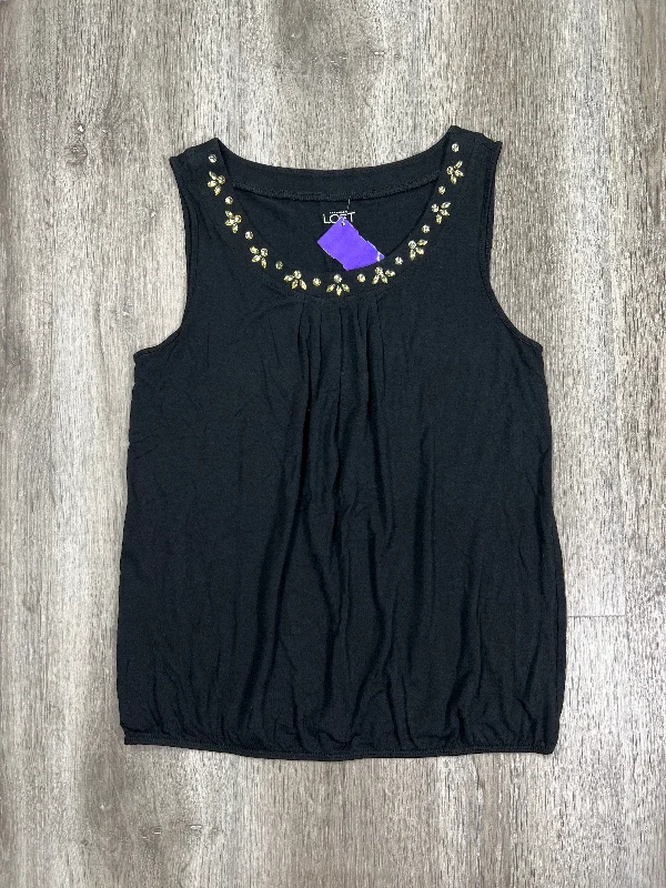 women's tops with ruffled hemsTop Sleeveless By Loft  Size: Petite   S