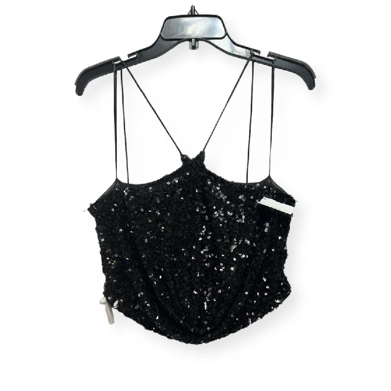 women's tops with sequin embellishmentsTop Sleeveless By Olivaceous  Size: L