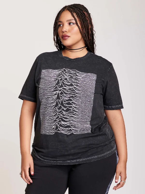 affordable women's topsMineral Wash Unknown Pleasures T-shirt