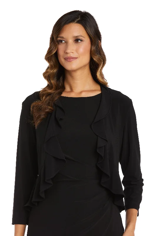 Formal Dress for PromsR&M Richards 42780 Formal 3/4 Sleeve Ruffle Jacket