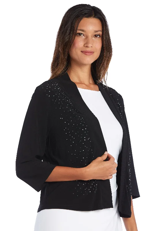 Formal Dress for Cocktail PartiesR&M Richards 075600 Formal / Sleeve Beaded Jacket