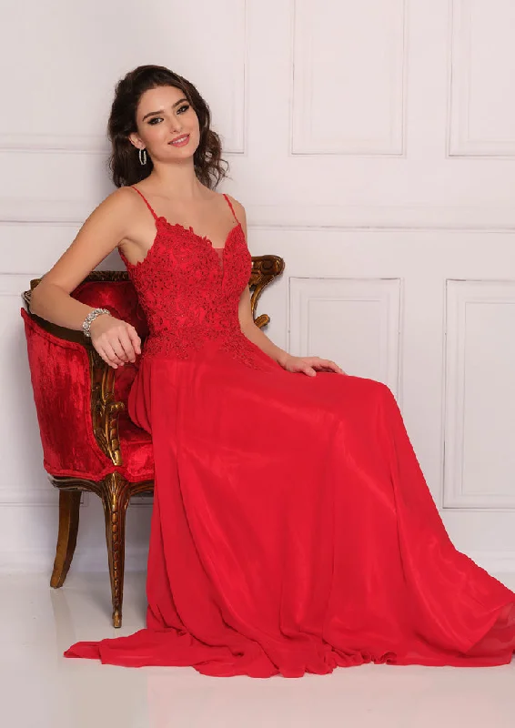 prom dresses for hourglass figures10565W Red Prom Dress